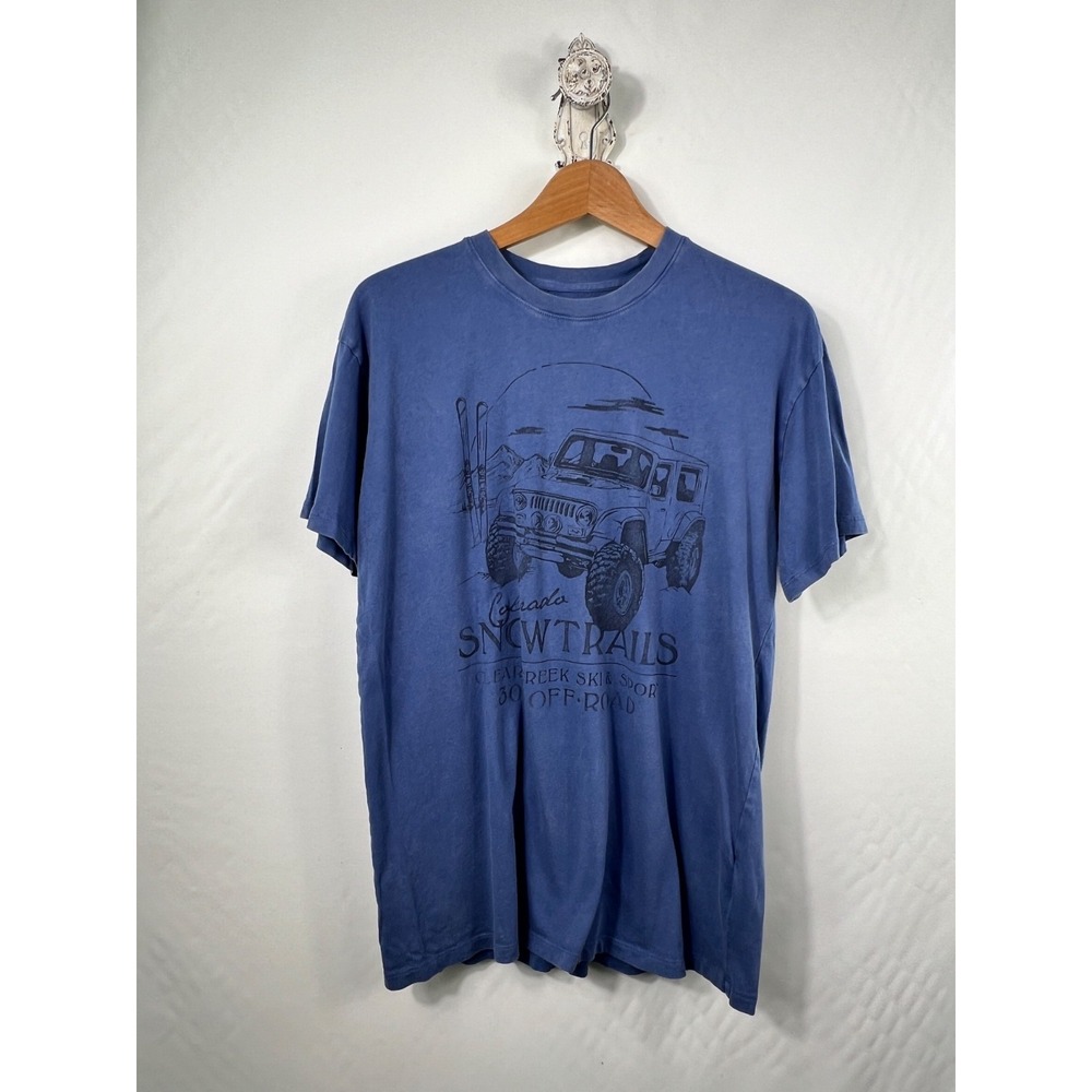 Hollister‎ Mens Sz S T-Shirt Jeep-Colorado Snow Trails